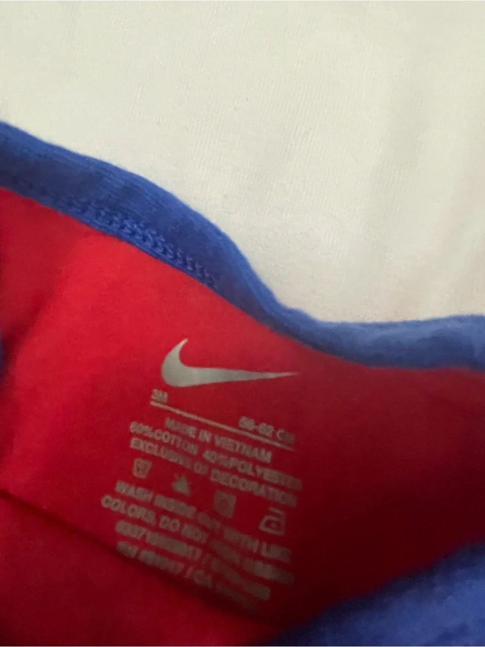 Nike Red, White and Blue Baby One-Piece Bodysuit Set